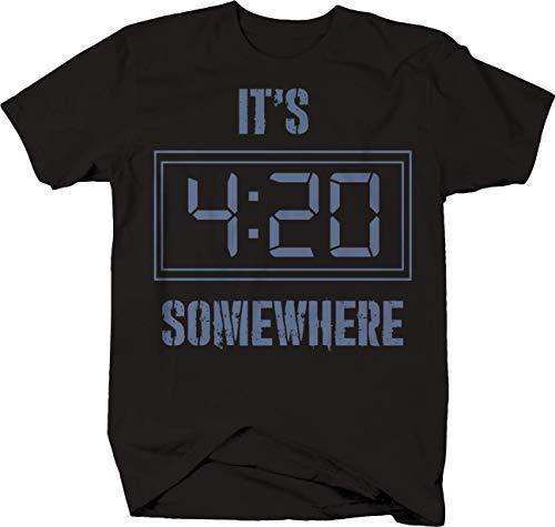 It's 4:20 Somewhere Pot CBD Smokin T-Shirt -Medium
