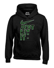 Just Hit It Weed Pattern Funny Marijuana Weed Smoking 420 Parody Hoodie