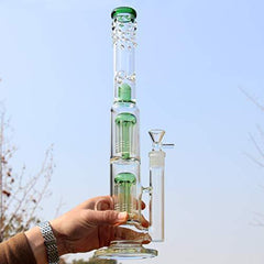 Green Globe Glass Crafts Accessories 18.8mm Glass Bow Tall 16in 850g (Glass-A) (Glass-C)