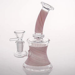 SEA Glass Smokeless Inhalers Pink Glass Vase 16cm