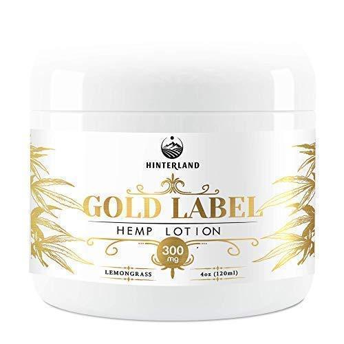 Hemp Pain Relief Cream for Arthritis, Inflammation, Sore Muscles, Joint, Back, Shoulder, Neck Pain, Physical and Sports Therapy - 300mg Extract - Lemongrass Scent - Made in USA - Large 4oz. Container