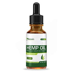 Hemp Oil for Pain Relief - Stress Support, Anti Anxiety, Sleep Supplements - Herbal Drops - Rich in MCT Fatty Acids - Natural Anti Inflammatory - 1 Fl Oz (30 ml)