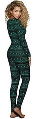 High Demand Women's Black Green Knit Jersey Onesie-M