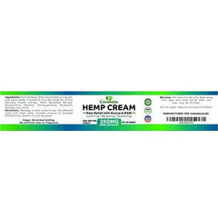 Hemp Extract Cream - 250 Mg - Made in USA - Natural Hemp Pain Relief Cream for Inflammation, Muscle, Joint, Back, Knee & Arthritis Pain - Hemp Salve Contains Arnica, MSM & 10% EMU Oil - Non-GMO