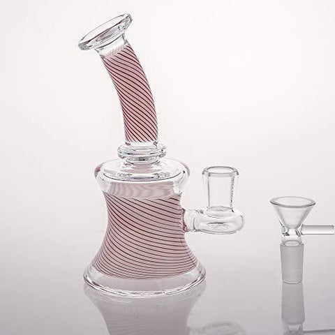 SEA Glass Smokeless Inhalers Pink Glass Vase 16cm