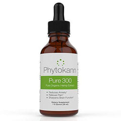 Phytokann Pure 300 Organic Hemp with 300 mg Full Spectrum Hemp Oil Extract helps with Pain, Sleep, Anxiety and overall Mood