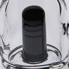 GahucYsan Glass Black Beer Bong 25 cm Tall 14.4 mm Bowl Handmade