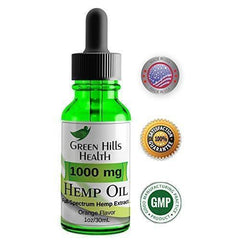 Hemp Oil 1000MG Full Spectrum Premium Hemp Oil for Pain Anxiety, Stress and Inflammation. Improves Mood Sleep Skin & Hair Organic Vegan Non-GMO Orange Flavor 1 Fl Oz Low Intro Price