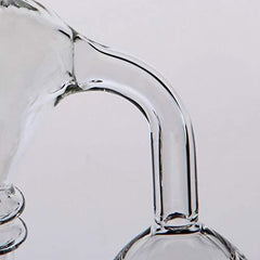 GahucYsan Glass Black Beer Bong 25 cm Tall 14.4 mm Bowl Handmade