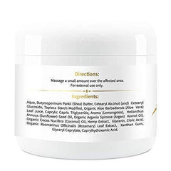 Hemp Pain Relief Cream for Arthritis, Inflammation, Sore Muscles, Joint, Back, Shoulder, Neck Pain, Physical and Sports Therapy - 300mg Extract - Lemongrass Scent - Made in USA - Large 4oz. Container