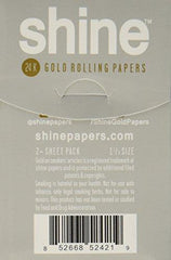Shine 24K Gold Rolling Papers 2 Sheet Pack