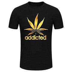 SPGBTees Men's Addicted T-Shirt Black Color XL-Size