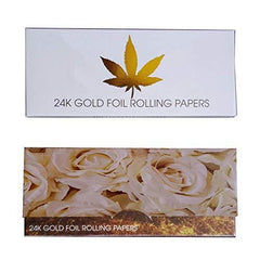 SUHAPPY 10Pcs/Box Gold Cigarette Rolling Paper Classic Smoking Paper Tobacco Cigarette Accessories