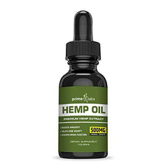 Hemp Oil Extract (500mg) :: Potent All-Natural Formula :: Pure Seed Extract :: Heart Healthy Omega 3 and 6 Acids :: Fresh Peppermint Flavor :: 30 Day Supply :: Prime Labs