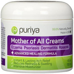 Puriya Cream For Eczema, Psoriasis, Dermatitis and Rashes. Powerful Plant Rich Formula Provides Instant and Lasting Relief For Severely Dry, Itchy, or Irritated Skin (4.5 oz)