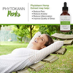 Phytokann Pure 300 Organic Hemp with 300 mg Full Spectrum Hemp Oil Extract helps with Pain, Sleep, Anxiety and overall Mood