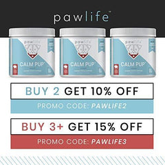pawlife Calming Treats for Dogs - Hemp Oil Infused Soft Chews for Dog Anxiety Support- 120 Dog Calming Treats (Bacon)