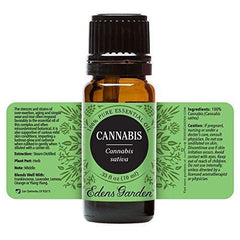 Cannabis Essential Oil (100% Pure, Undiluted Therapeutic/Best Grade) High Quality Premium Aromatherapy Oils by Edens Garden- 10 ml