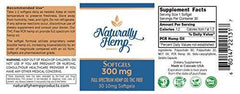 Naturally Hemp Oil 300mg - Certified Organic - Full Spectrum Extract - Relief for Stress, Inflammation, Pain, Sleep, Anxiety, Depression, Nausea - and More!