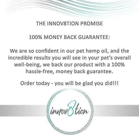 innov8tion Hemp Oil for Dogs and Cats | 750 mg | Relieve Your Pets Arthritis, Joint Pain, Muscle Spasm, and Anxiety | All-Natural | Safe and Easy to Use | Non-Toxic | Grown in The USA | 1 oz