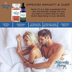 Naturally Hemp Oil 300mg - Certified Organic - Full Spectrum Extract - Relief for Stress, Inflammation, Pain, Sleep, Anxiety, Depression, Nausea - and More!