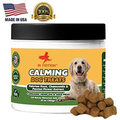 Anxiety Calming Treats for Dogs- Anti Anxiety & Stress Relief Treats for Small, Medium & Large Dogs - Organic Hemp Oil & Valerian Root for Barking, Storms & Travel - Bacon Flavor - 120 Count