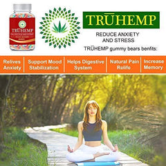 Premium Full Spectrum Hemp Extract Worms Gummy - Safe and Natural - Made in USA - 500MG Total, 14MG Each - Great for Skin, Relaxing, Pain, Stress & Anxiety Relief (Sour Worms)