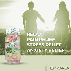 Hemp Gummies - 35ct - 12mg Per Gummy Bear Full Spectrum Organic Hemp Infused - Relaxing, Pain, Stress & Anxiety Relief - Omega 3, 6 & 9. By Dr. Fishman Labs.