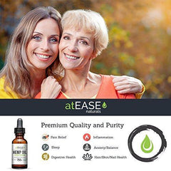 atEase Full Spectrum Hemp Oil Tincture 750mg - 1oz Peppermint Flavor