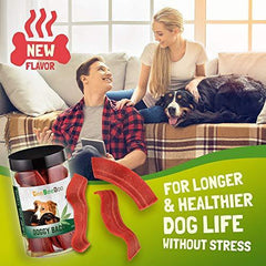 CeeBeeDoo Dog Treats with Hemp Oil for Pain Relief & Anxiety – Healthy & Tasty Hemp Treats for Dogs – Natural Pet Hemp Chews Dog Calming Treats for Small & Large Dogs, (Doggy Bacon)