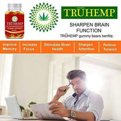 Premium Full Spectrum Hemp Extract Worms Gummy - Safe and Natural - Made in USA - 500MG Total, 14MG Each - Great for Skin, Relaxing, Pain, Stress & Anxiety Relief (Worms)