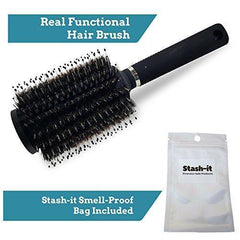 Diversion Safe Hair Brush by Stash-it | BONUS Smell Proof Bag | Can Safe to Hide Money, Jewelry, or Valuables with Discreet Secret Removable Lid