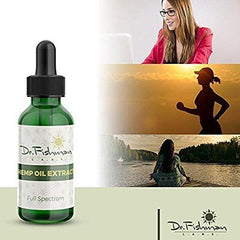 Full Spectrum Hemp Oil - Lemon Flavor - by Dr. Fishman Labs - 250mg 99.9% Pure Hemp Extract - Pain - Stress - Anxiety Relief 30ml -(1oz)