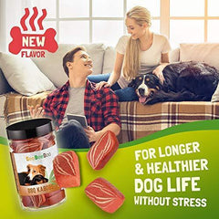 CeeBeeDoo Dog Treats with Hemp Oil for Pain Relief & Anxiety – Healthy & Tasty Hemp Treats for Dogs – Natural Pet Hemp Chews Dog Calming Treats for Small & Large Dogs, (BBQ Kabob)