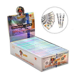 Satelliter Fake Money, Rolling Papers with Filter Tips, Wallets of Cigarette Rolling Papers 110 * 45MM(2 Wallet)