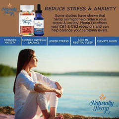 Naturally Hemp Oil 300mg - Certified Organic - Full Spectrum Extract - Relief for Stress, Inflammation, Pain, Sleep, Anxiety, Depression, Nausea - and More!