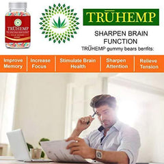 Premium Full Spectrum Hemp Extract Worms Gummy - Safe and Natural - Made in USA - 500MG Total, 14MG Each - Great for Skin, Relaxing, Pain, Stress & Anxiety Relief (Sour Worms)