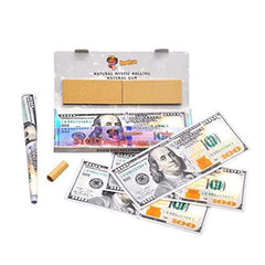 Satelliter Fake Money, Rolling Papers with Filter Tips, Wallets of Cigarette Rolling Papers 110 * 45MM(2 Wallet)