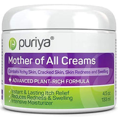 Puriya Cream For Eczema, Psoriasis, Dermatitis and Rashes. Powerful Plant Rich Formula Provides Instant and Lasting Relief For Severely Dry, Itchy, or Irritated Skin (4.5 oz)