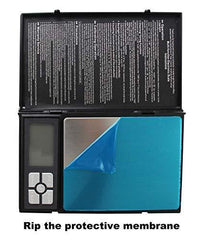NVTED Digital Pocket Scale, 2000grams in 0.1g Notebook shaped Mini Size Stainless Steel Digital Pocket Scales for Kitchen, Jewellery Shop,Laboratory