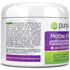 Puriya Cream For Eczema, Psoriasis, Dermatitis and Rashes. Powerful Plant Rich Formula Provides Instant and Lasting Relief For Severely Dry, Itchy, or Irritated Skin (4.5 oz)