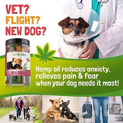 Milk Bone Dog Treats with Hemp Oil for Pain Relief & Anxiety – Healthy & Tasty Hemp Treats for Dogs – Natural Pet Hemp Chews Dog Calming Treats for Small & Large Dogs