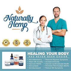 Naturally Hemp Oil 300mg - Certified Organic - Full Spectrum Extract - Relief for Stress, Inflammation, Pain, Sleep, Anxiety, Depression, Nausea - and More!