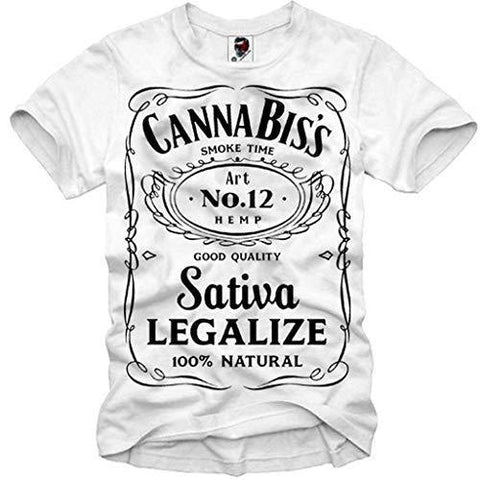 E1SYNDICATE MENS T-SHIRT CANNABIS WEED GANJA SATIVA INDICA BONG HANF HEMP SAMEN S/M/L/XL