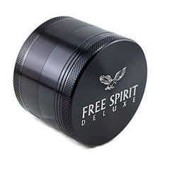 Herb Grinder Deluxe Edition by Free Spirit, 4 Piece 2.5 Inch Superior Quality Aluminum