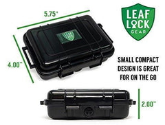 RAW Black Rolling Papers 1 1/4 (6 Packs), Pre Rolled Tips (3 Packs), Roller, Hemp Wick, Magnifier Card with RPD Grinder, Leaf Lock Gear Airtight Carrying Case and Smell Proof Pouch - Bundle - 15 Items