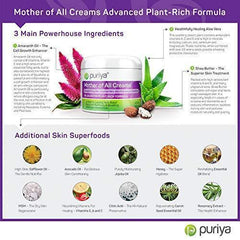 Puriya Cream For Eczema, Psoriasis, Dermatitis and Rashes. Powerful Plant Rich Formula Provides Instant and Lasting Relief For Severely Dry, Itchy, or Irritated Skin (4.5 oz)