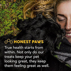 Honest Paws ALL NEW Relief Formula | Premium Hemp Dog Treats - Hip, Joint, and Pain Relief Supplement for Dogs - Made with 100% All Natural Pure Hemp Oil with Organic Turmeric - Peanut Butter Flavor