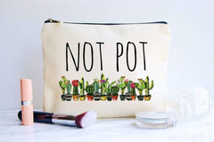 Not Pot Makeup Bag/Cosmetic Bag