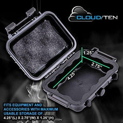 SMOKESAFE Mini Smell Proof 5" Odor Resistant Case Works as Mini Hookah Pipe Travel Storage Stash Container or Dry Box - Carry and Keep Your Lighter Dry , Herbs and More